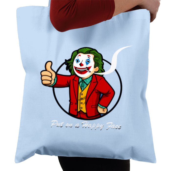 Fallout & Joker - Put On A Happy Face Tote Bag