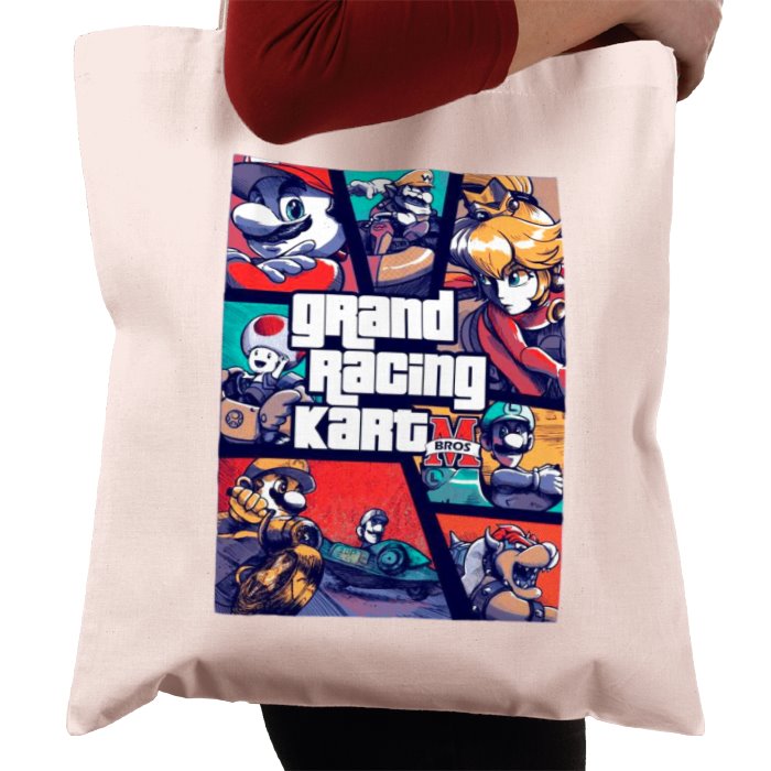 Mario Kart & Grand Theft Auto - Grand Kart Racing Tote Bag