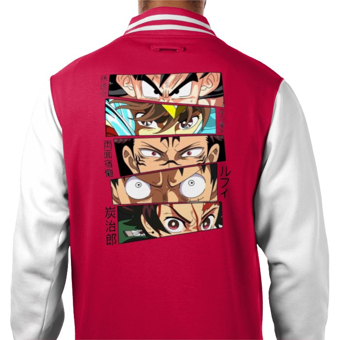 Anime Eyes Varsity Jacket