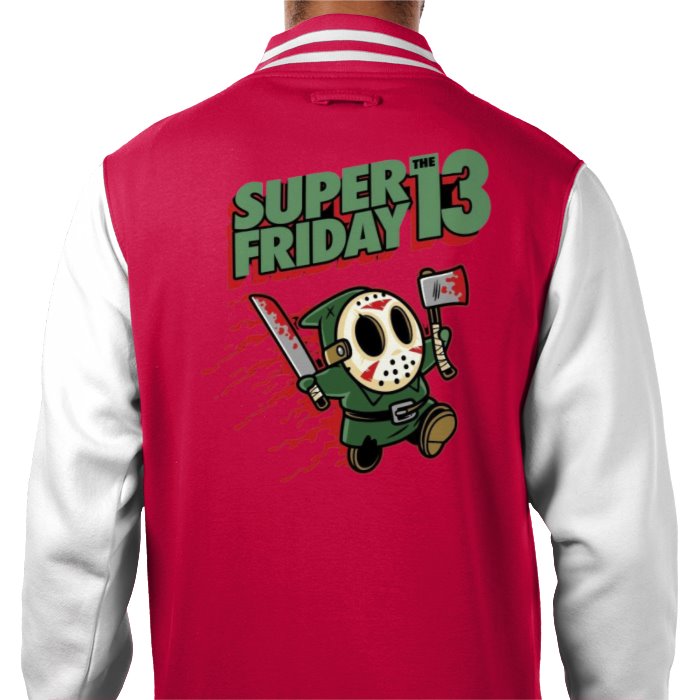 Super Mario x Friday 13th - Super Friday 13th Varsity Jacket