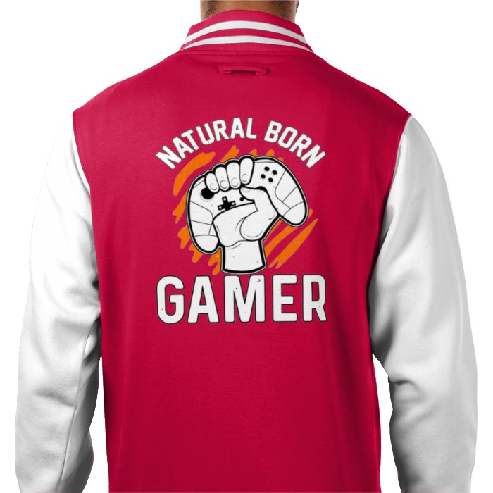 Natural Born Gamer Varsity Jacket