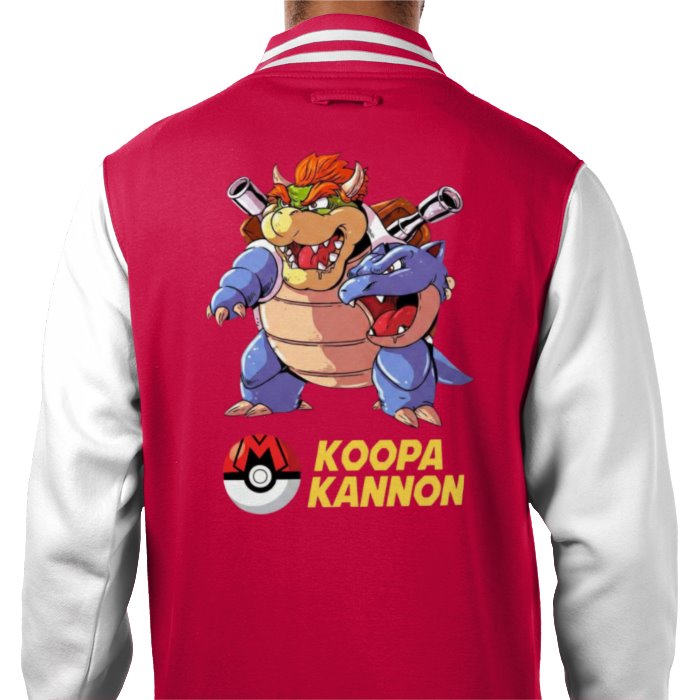 Super Mario x Pokémon - Koopa Kannon Varsity Jacket