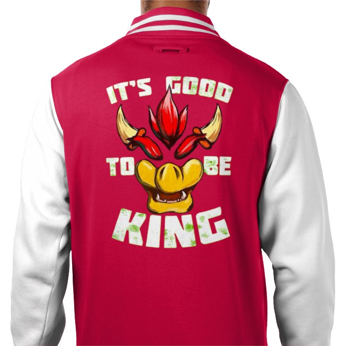 Super Mario Bro's - Its Good To Be King Theme Varsity Jacket