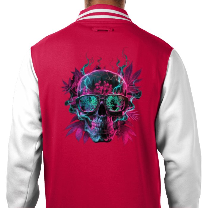 Skull Leaf Varsity Jacket