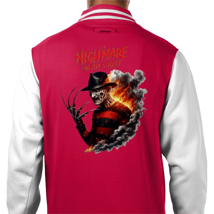 A Nightmare On Elm Street Theme Varsity Jacket