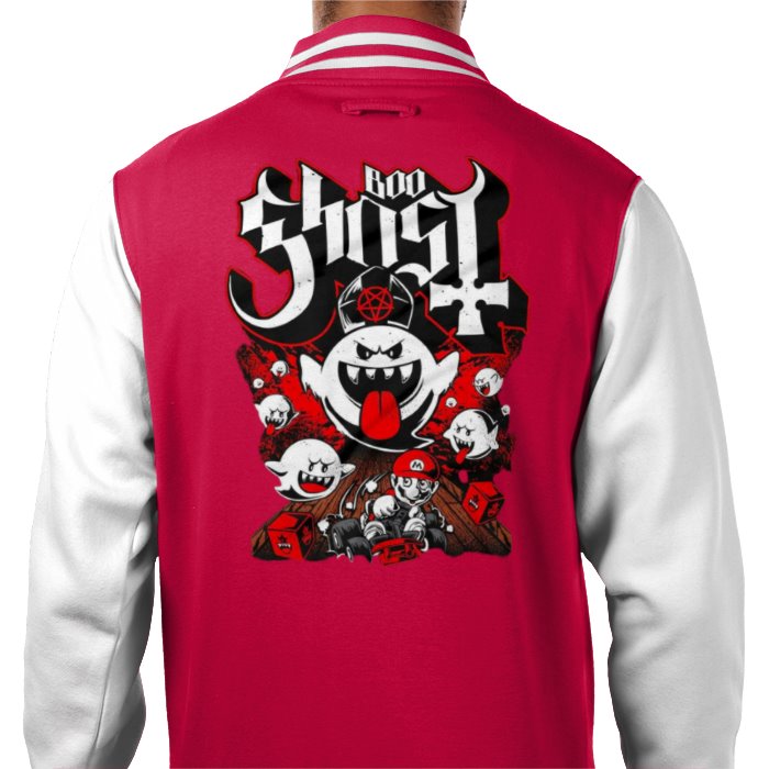 Mario Kart - Boo Ghost Theme Varsity Jacket