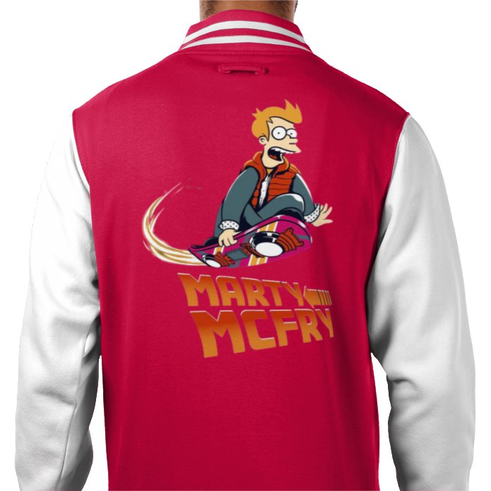 Futurama x Back To The Future - Marty McFry Varsity Jacket