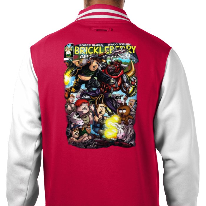 Brickleberry - Comic Theme Varsity Jacket