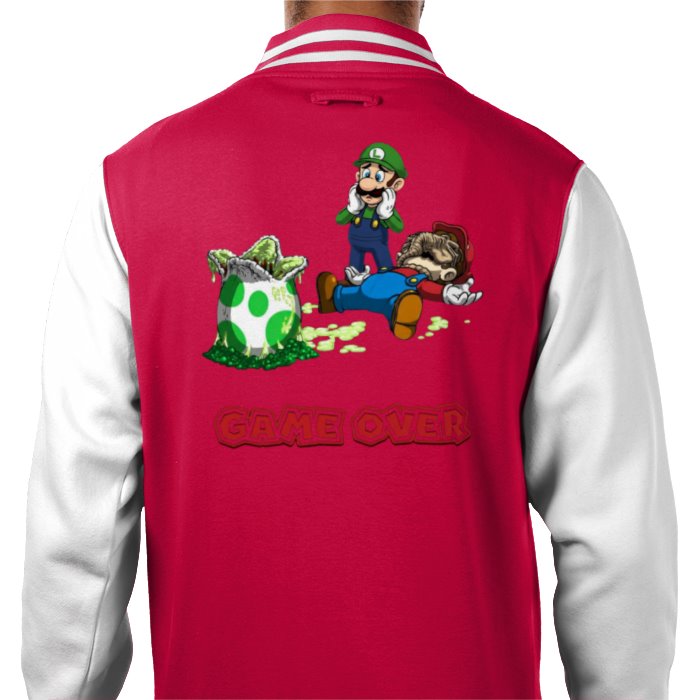 Super Mario x Aliens - Xeno Egg Varsity Jacket