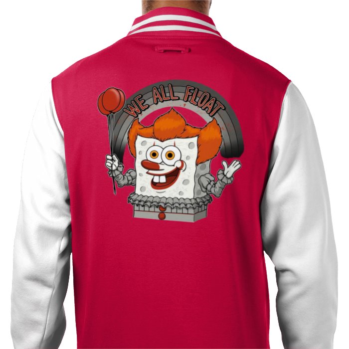 Pennywise "IT" x SpongeBob Square Pants - We All Float Varsity Jacket