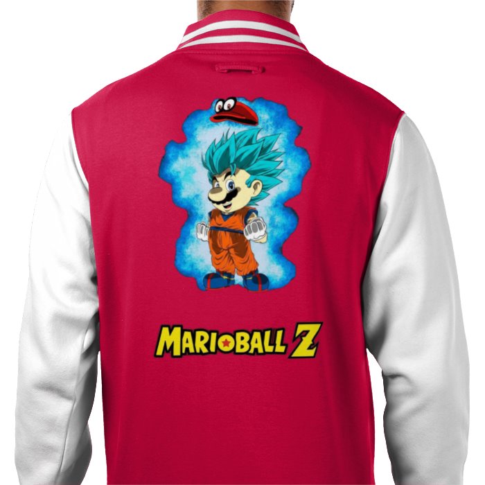 Super Mario x Dragonball Z - Super Saiyan Mario Varsity Jacket
