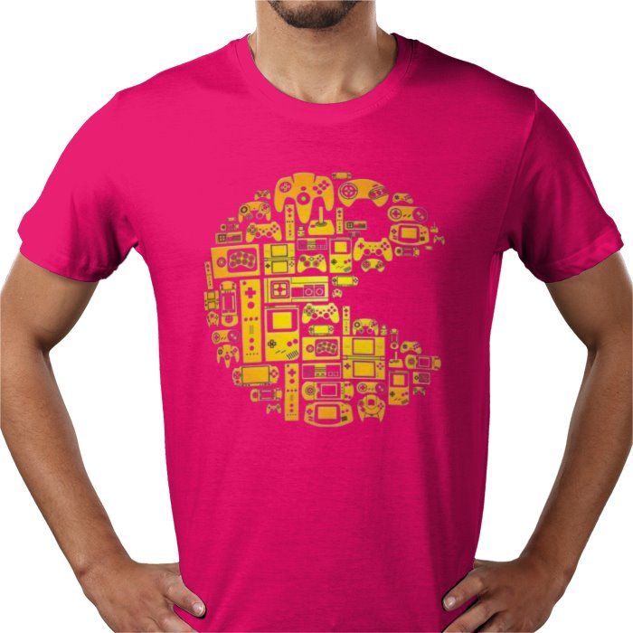 Pac-Man Tech Collage T-Shirt