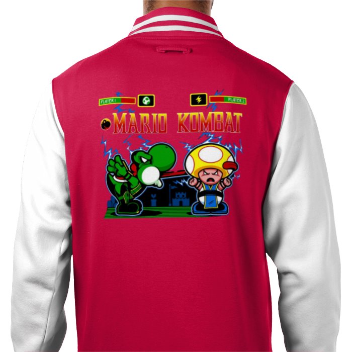 Super Mario Bro's & Mortal Kombat - Mario Kombat Varsity Jacket