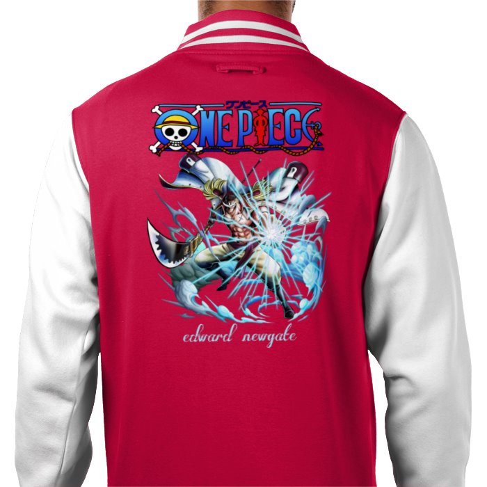 One Piece - Edward Newgate Portrait Varsity Jacket