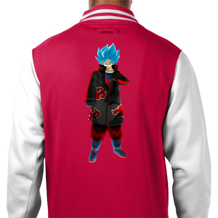 Dragon Ball Z & Naruto - Goku Akatsuki Varsity Jacket