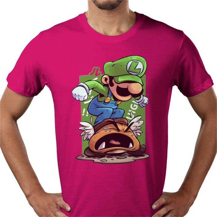 Super Mario Bros — Luigi Crushing Turts T-Shirt