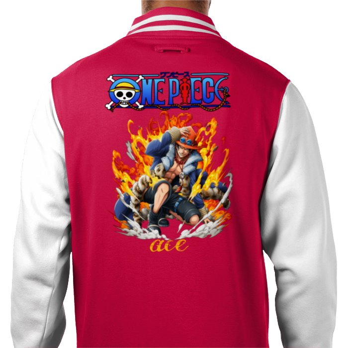 One Piece - Ace Portrait Varsity Jacket