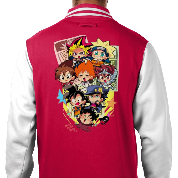 Anime - Collage 1 Varsity Jacket