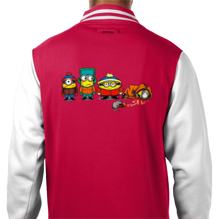 Minions & South Park - Oh My God! They Killed Kevin Varsity Jacket