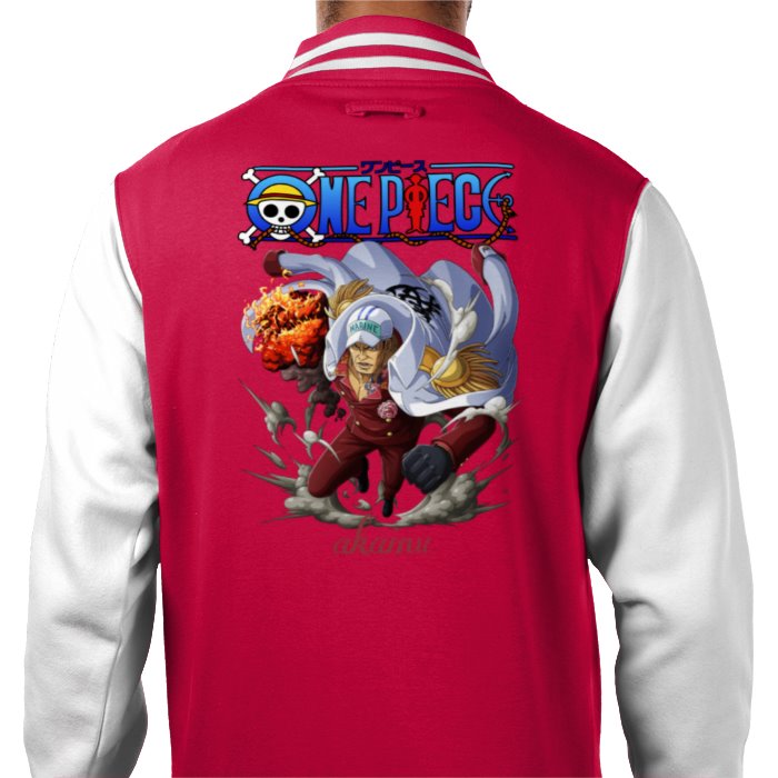 One Piece - Akainu Theme 1 Varsity Jacket