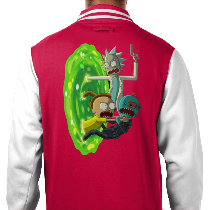 Rick & Morty - Mr Meeseeks Portal Varsity Jacket