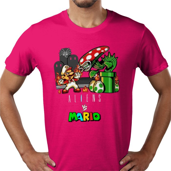 Super Mario x Aliens - Aliens Vs Mario T-shirt