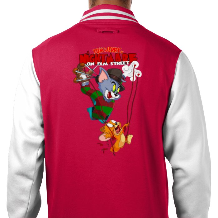 Tom & Jerry & A Nightmare On Elm Street - Freddy & Jerry Varsity Jacket