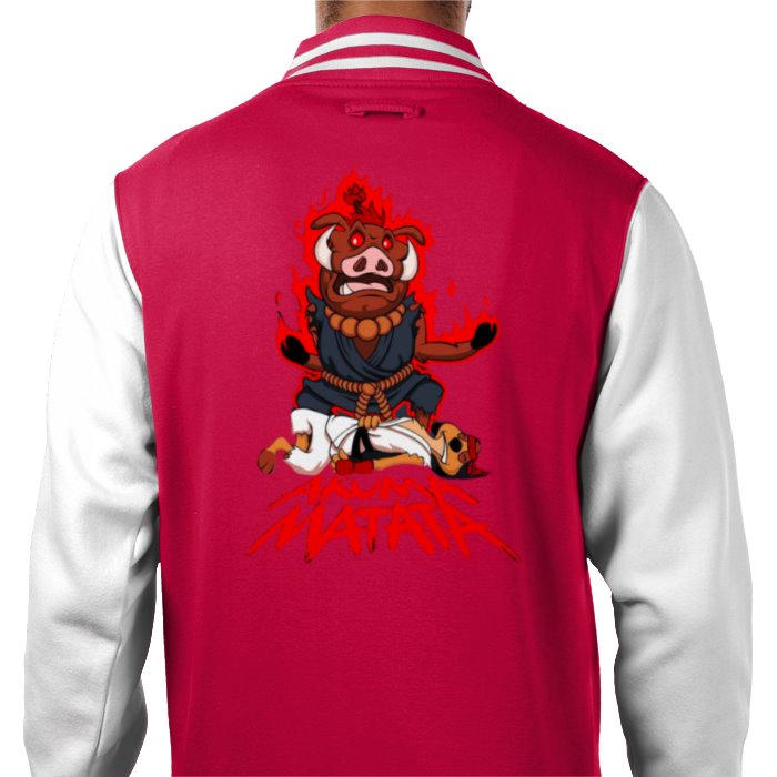 Timone & Pumba & Street Fighter - Akuma Matata Varsity Jacket