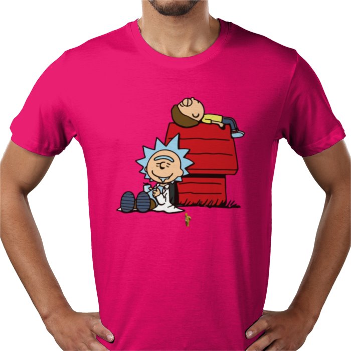 Rick & Morty & Snoopy - Chilled Out T-shirt