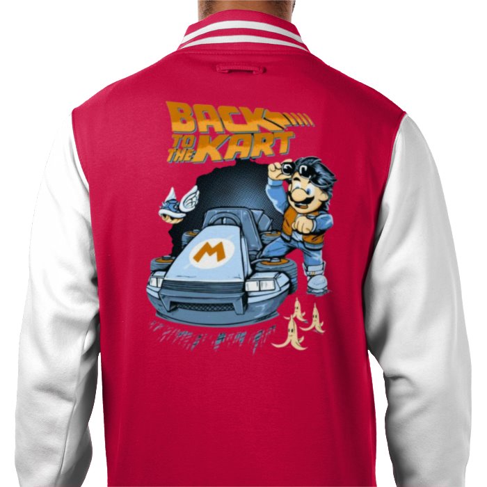 Mario Kart & Back To The Future - Back To The Kart Varsity Jacket