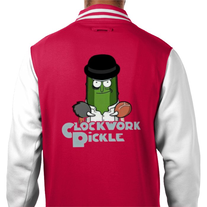 Rick & Morty & A Clockwork Orange - A Clockwork Pickle Varsity Jacket