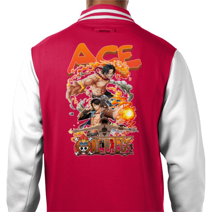 One Piece - Ace Theme 2 Varsity Jacket