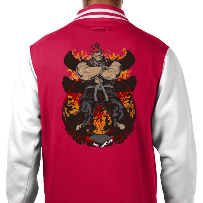 Street Fighter - Akuma Pose Varsity Jacket