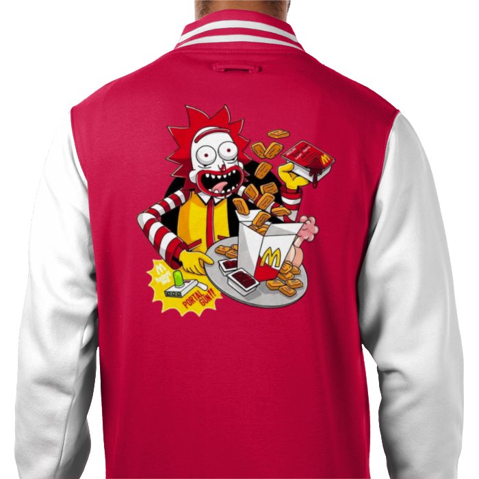 Rick & Morty & Mc Donald's - Rick Mc Donald Varsity Jacket