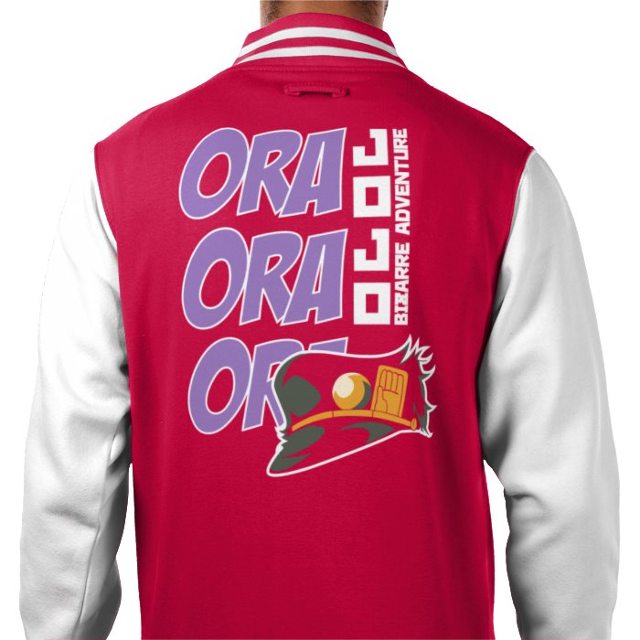 JoJo's Bizarre Adventure - Ora Ora Ora Varsity Jacket