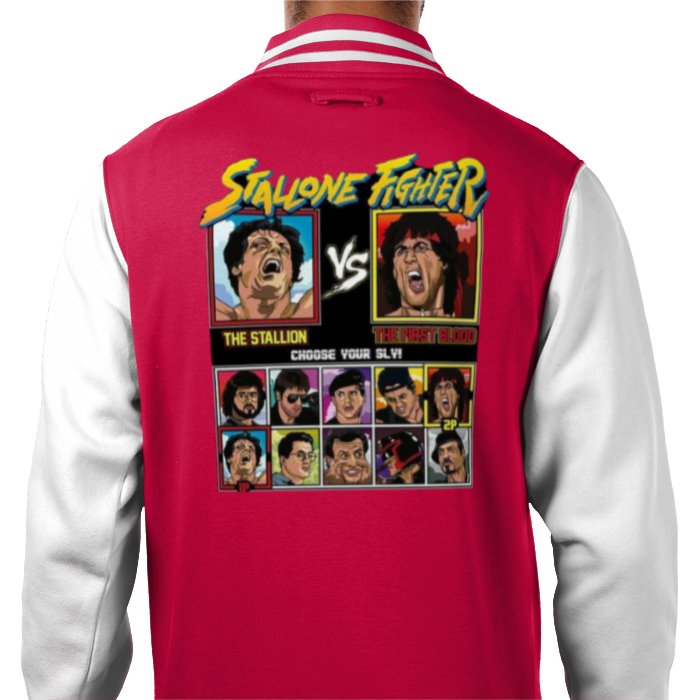 Sylvester Stallone & Street Fighter - Stallone Fighter Varsity Jacket