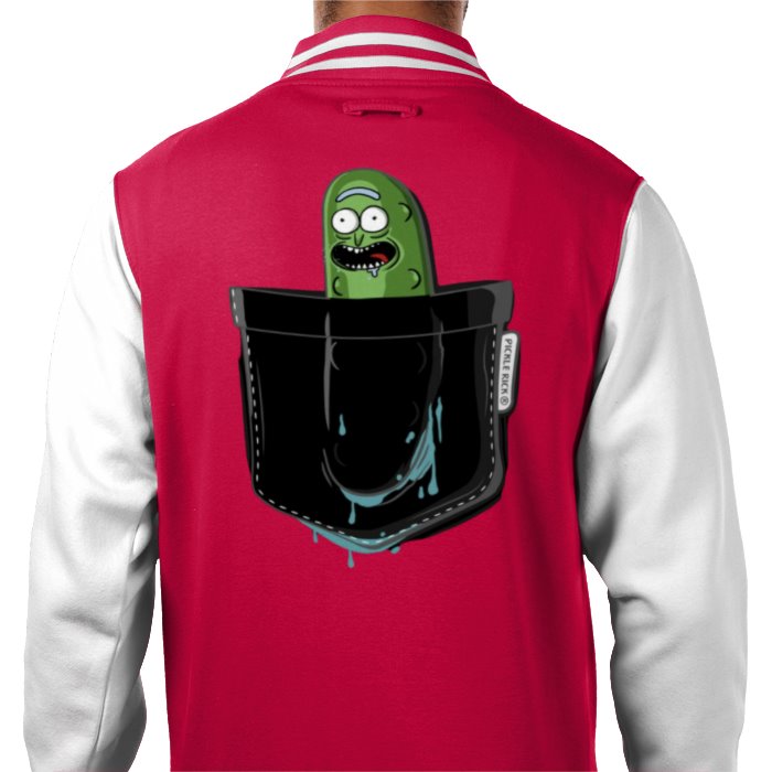 Rick & Morty - Pickle Rick Pocket Varsity Jacket