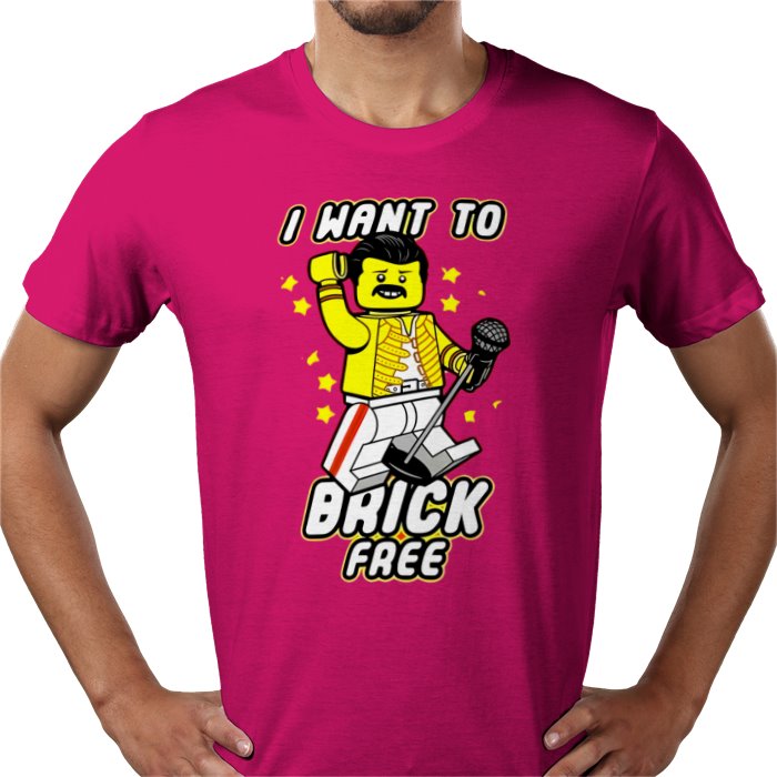 Freddy Mercury - Brick Free T-Shirt