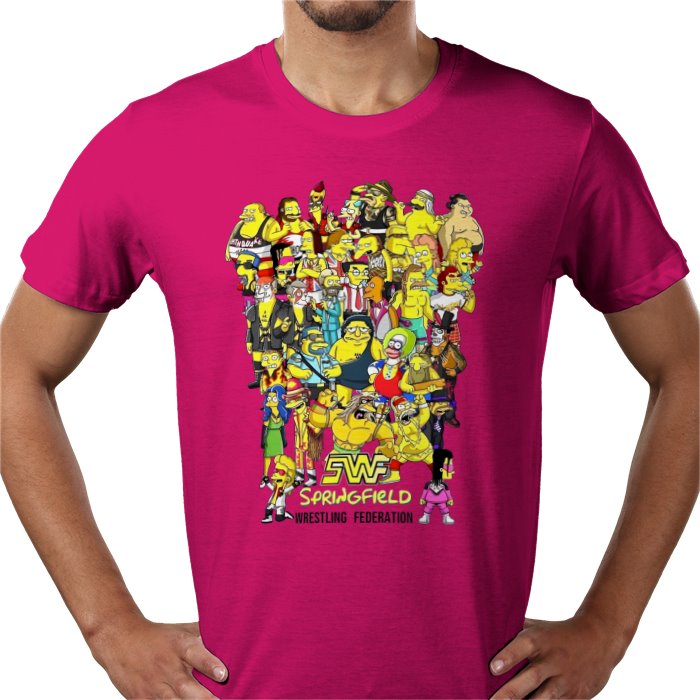 The Simpsons — WWF Parody T-Shirt