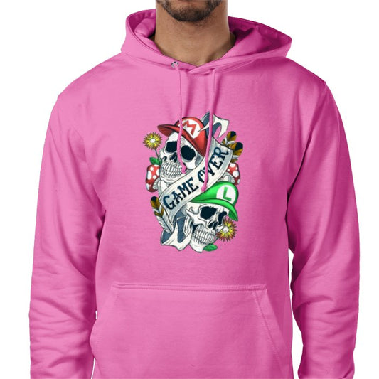 Super Mario - Game Over Tattoo Style Value Hoodie