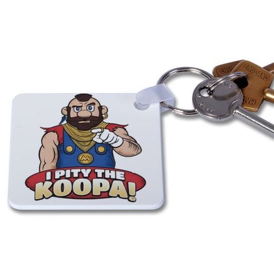 Super Mario Bro's x The A-Team - I Pity The Koopa Keyring
