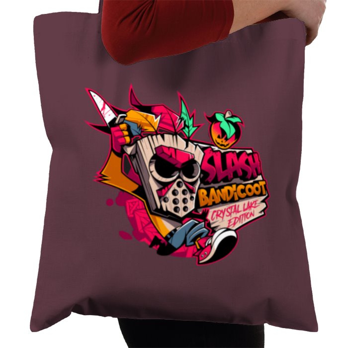 Crash Bandicoot & Friday 13th - Slash Bandicoot Tote Bag