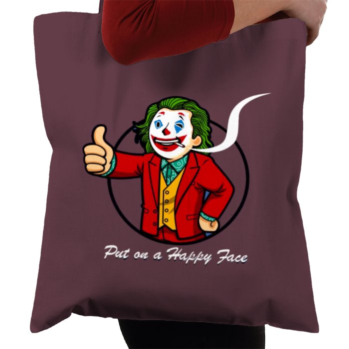 Fallout & Joker - Put On A Happy Face Tote Bag