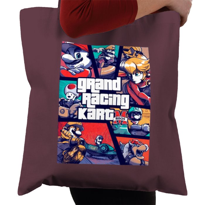 Mario Kart & Grand Theft Auto - Grand Kart Racing Tote Bag