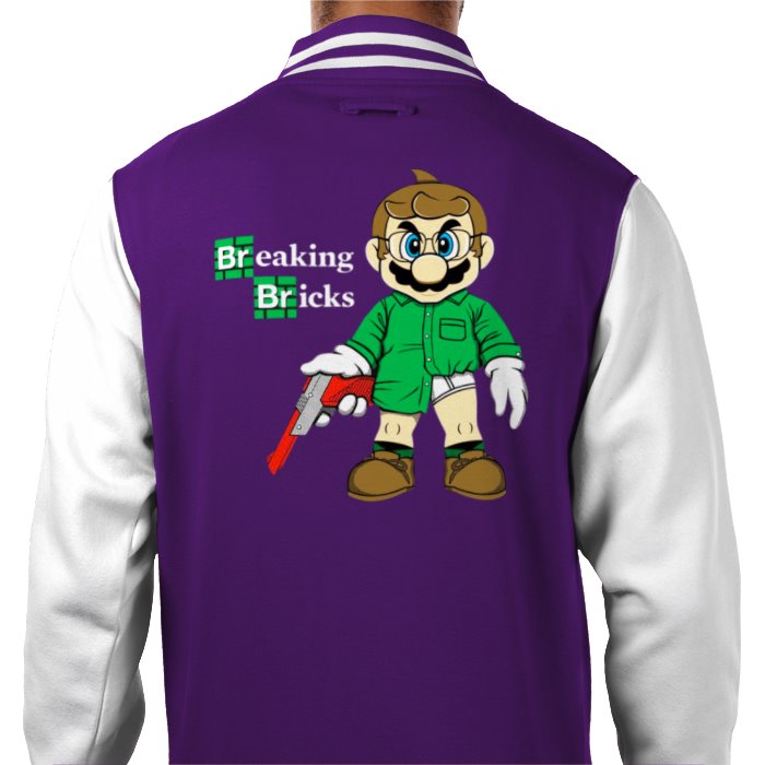 Super Mario x Breaking Bad - Breaking Bricks Varsity Jacket