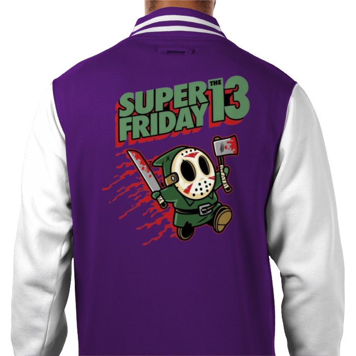 Super Mario x Friday 13th - Super Friday 13th Varsity Jacket