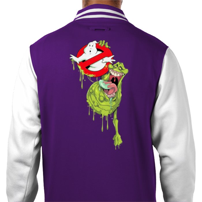 Ghostbusters - Slimer & Logo Varsity Jacket