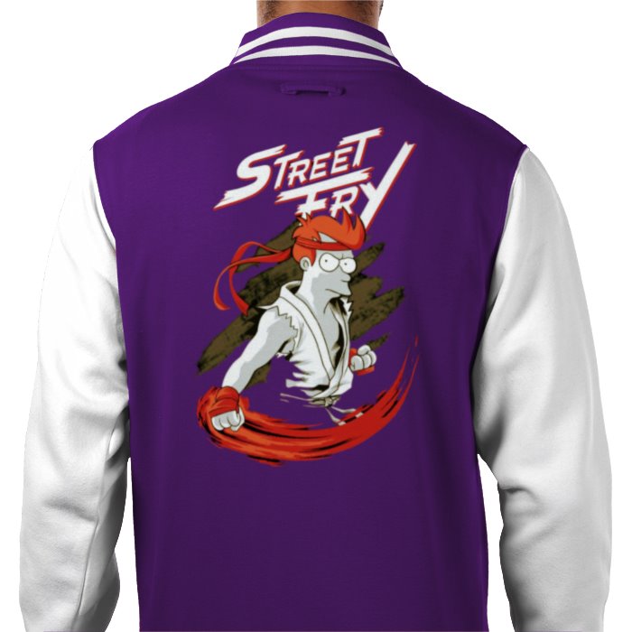 Futurama x Street Fighter - Street Fry Varsity Jacket