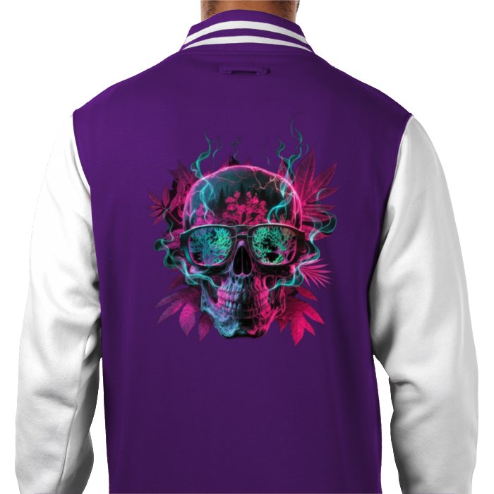 Skull Leaf Varsity Jacket