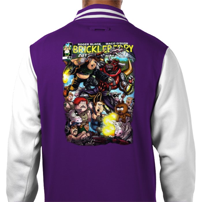 Brickleberry - Comic Theme Varsity Jacket